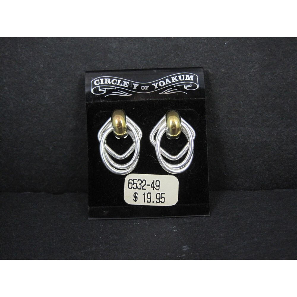 Western Earrings Circle Y of Yoakum Vintage Dead Stock